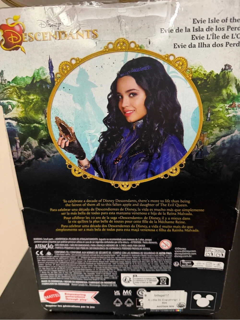 Disney Descendants Evie Doll in Purple & Black Outfit